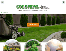 Tablet Screenshot of coloniallawn.com